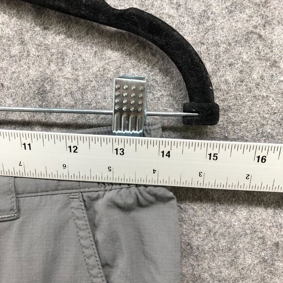 Columbia Convertible Hiking Pants Kids L 14/16 Green Nylon Straight Outdoors - Picture 7 of 11